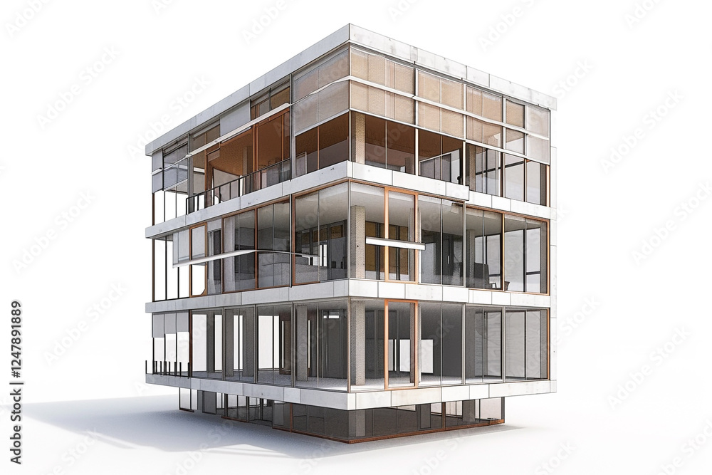 AI-Generated Architecture from a Back View AI-Generated Architecture from a Back View