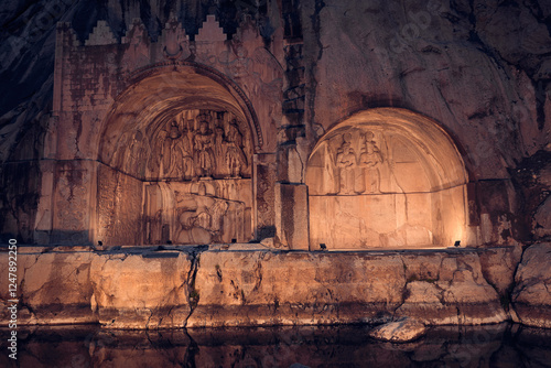 Taq Bostan or Taq-e Bostan in Kermanshah, Iran