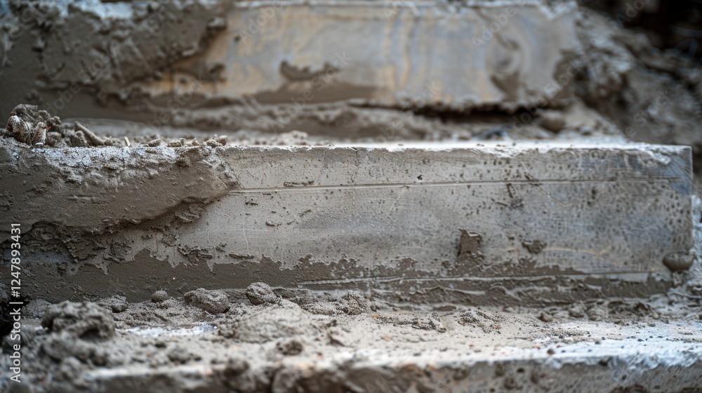 Obraz premium Building Foundations: Concrete is crucial for creating strong and stable foundations in residential, commercial, and industrial buildings, ensuring safety and long-lasting durability. 