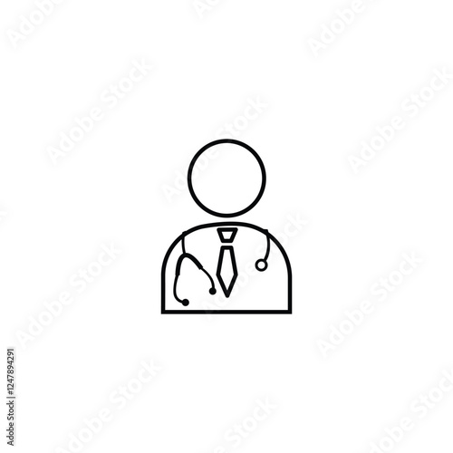 Doctor icon design template vector isolated illustration