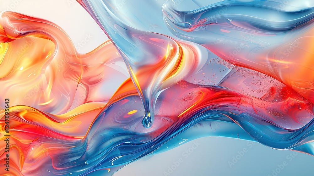 _Red_and_blue_gradient_background_smooth_curves_ _Red_and_blue_gradient_background_smooth_curves_