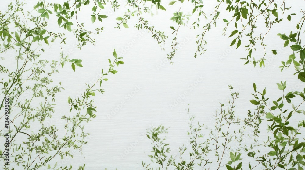Tender Spring Greenery: A Botanical Frame Tender Spring Greenery: A Botanical Frame