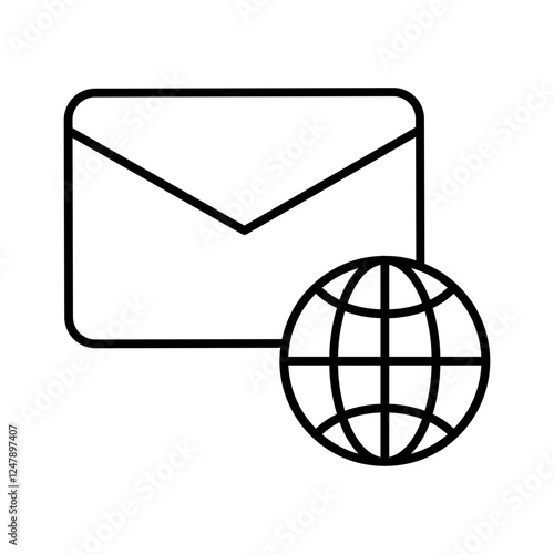 global communication line icon