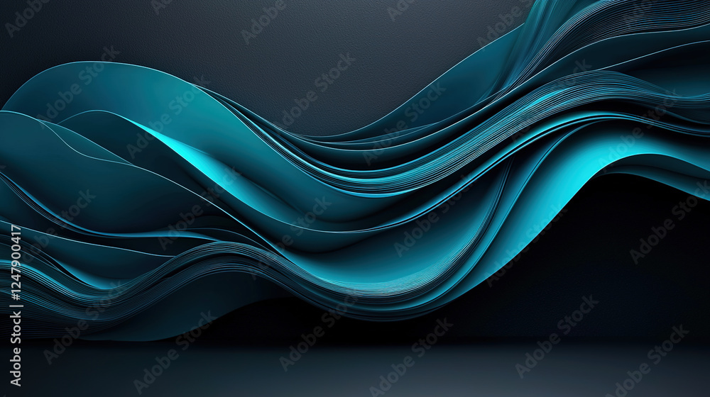 Inconspicuous header with elegant abstract waves illustration with dark gray, teal blue and light slate gray color.
Inconspicuous header with elegant abstract waves illustration with dark gray, teal blue and light slate gray color.