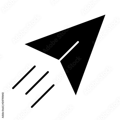 send mail glyph icon