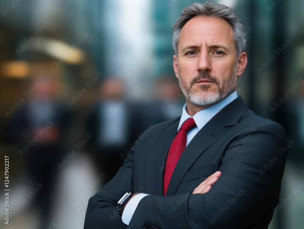 Dynamic Executive Portrait in Professional Business Environment Dynamic Executive Portrait in Professional Business Environment