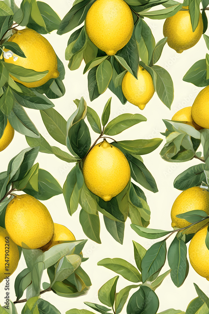 Digital fruits yellow lemons patterns abstract graphic poster background Digital fruits yellow lemons patterns abstract graphic poster background