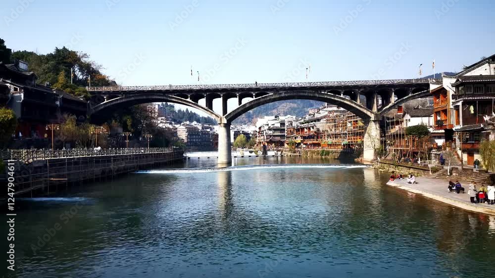 Experience the beauty of Tuojiang River and Fenghuang Ancient City with breathtaking time lapse in Hunan Experience the beauty of Tuojiang River and Fenghuang Ancient City with breathtaking time lapse in Hunan
