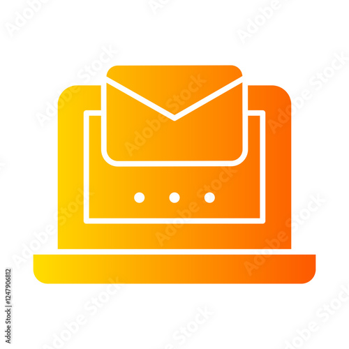 receive mail gradient icon