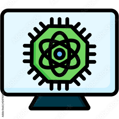 Quantum Computing Icon