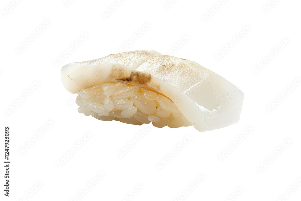 piece of nigiri sushi floating isolated background piece of nigiri sushi floating isolated background