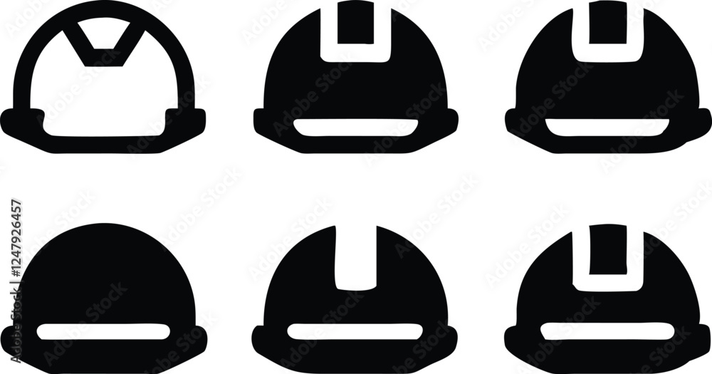 Construction helmet icon vector art Construction helmet icon vector art