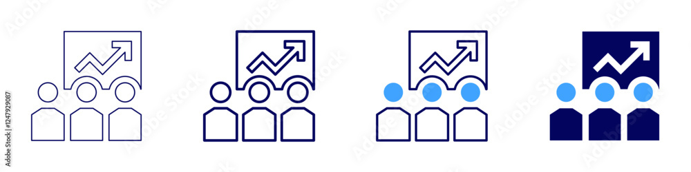 Performance improvement icon in 4 different styles. Thin Line, Line, Bold Line, Duotone. Duotone style. Editable stroke Performance improvement icon in 4 different styles. Thin Line, Line, Bold Line, Duotone. Duotone style. Editable stroke