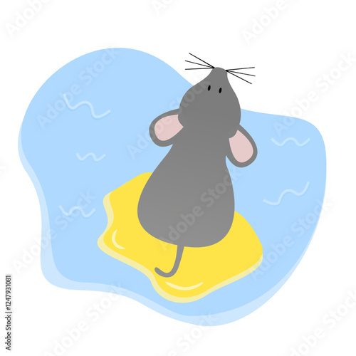 leptospirosis disease transmission through contact with water contaminated by urine from infected animals, like rats 
