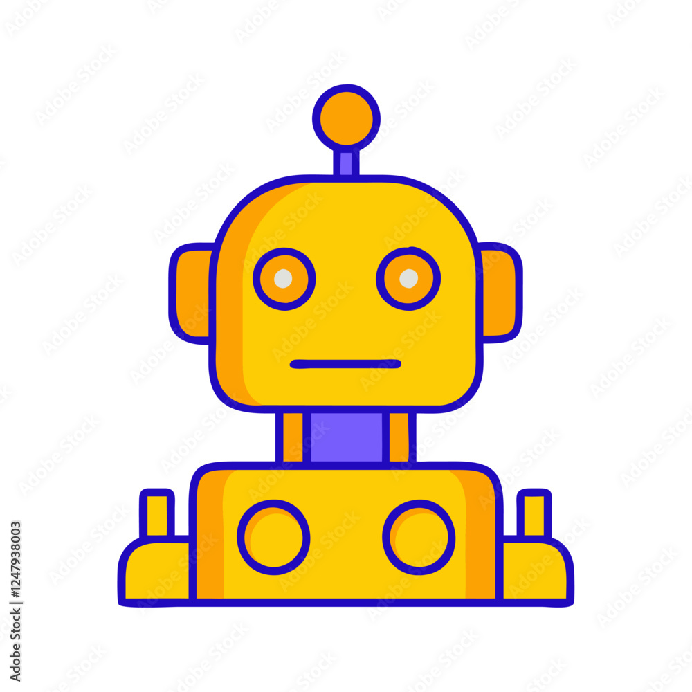 AI humanoid robot innovation illustration AI humanoid robot innovation illustration