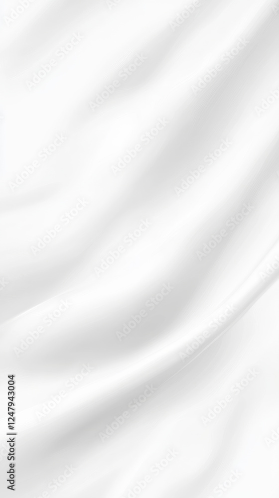 Obraz premium Smooth white abstract background with gentle waves