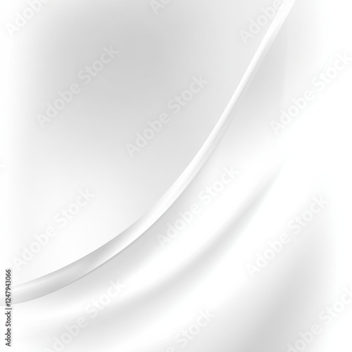 Wallpaper Mural Smooth white abstract background with flowing curves Torontodigital.ca