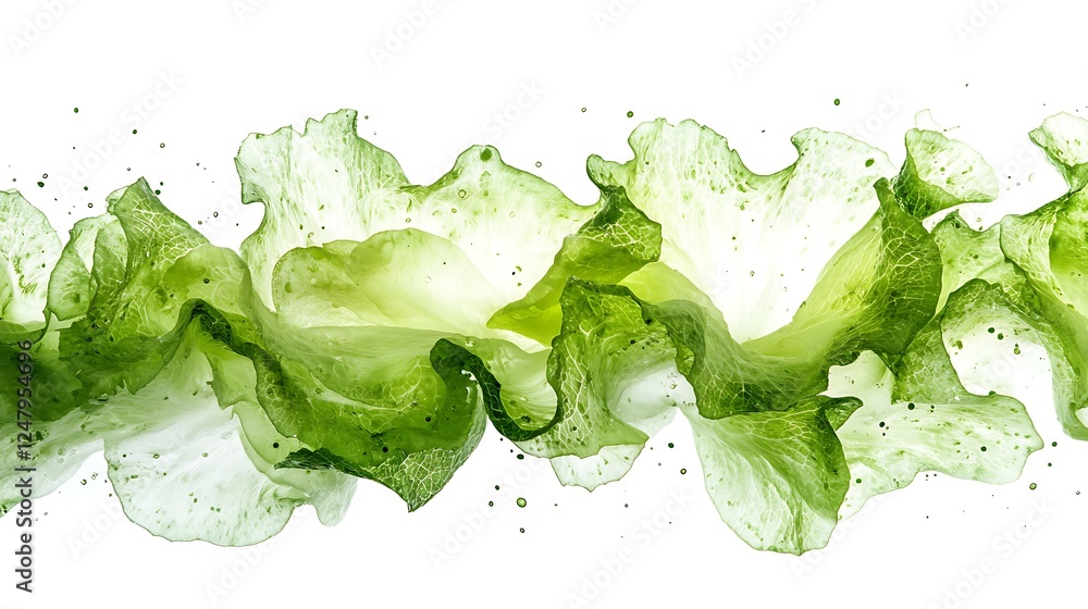 Green Splashing Liquid Abstract Green Splashing Liquid Abstract