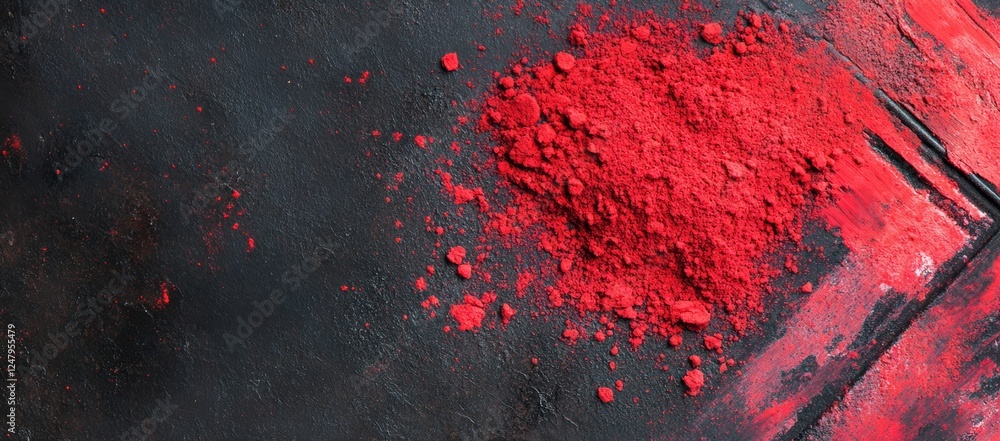 Exploring the vibrant textures of red powder for festive celebrations Exploring the vibrant textures of red powder for festive celebrations