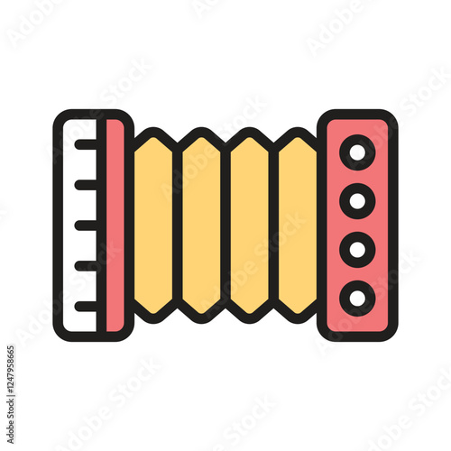 Grab this amazing icon of accordion in modern style