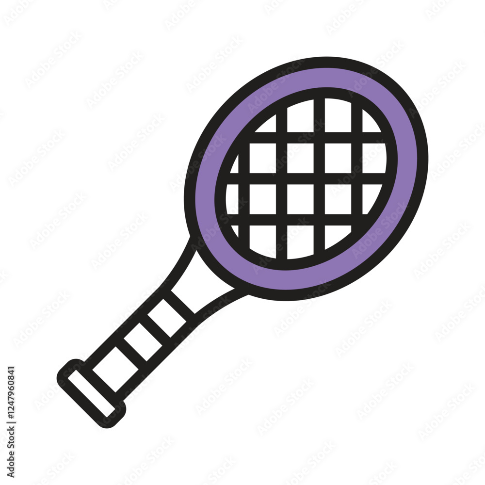 Tennis racket vector symbolizing sports, recreation, and outdoor activities Tennis racket vector symbolizing sports, recreation, and outdoor activities