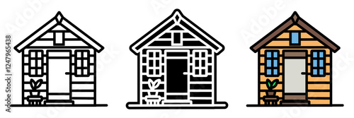 Garden Shed is a small outdoor structure used for storing gardening tools, equipment, and supplies, keeping everything organized and accessible.