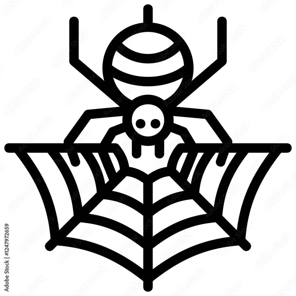 Spider Line Icon Spider Line Icon