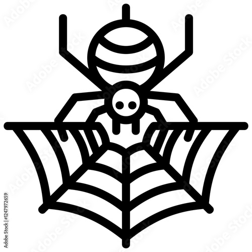 Spider Line Icon