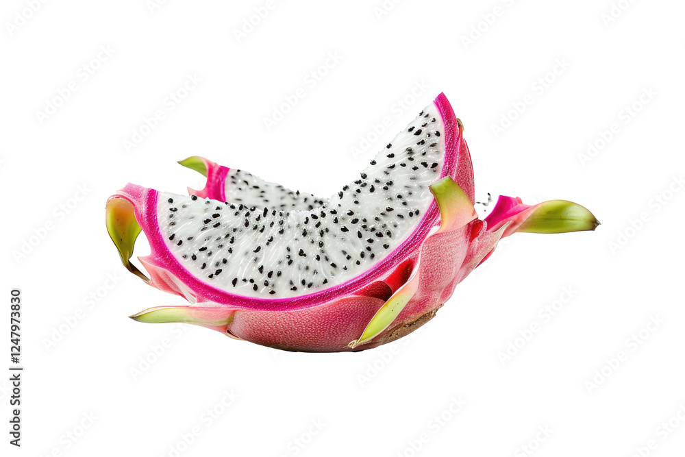Fototapeta premium Ripe slice of Mixed fruit floating, isolated background