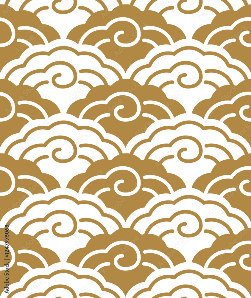 Fototapeta premium Japanese seamless pattern