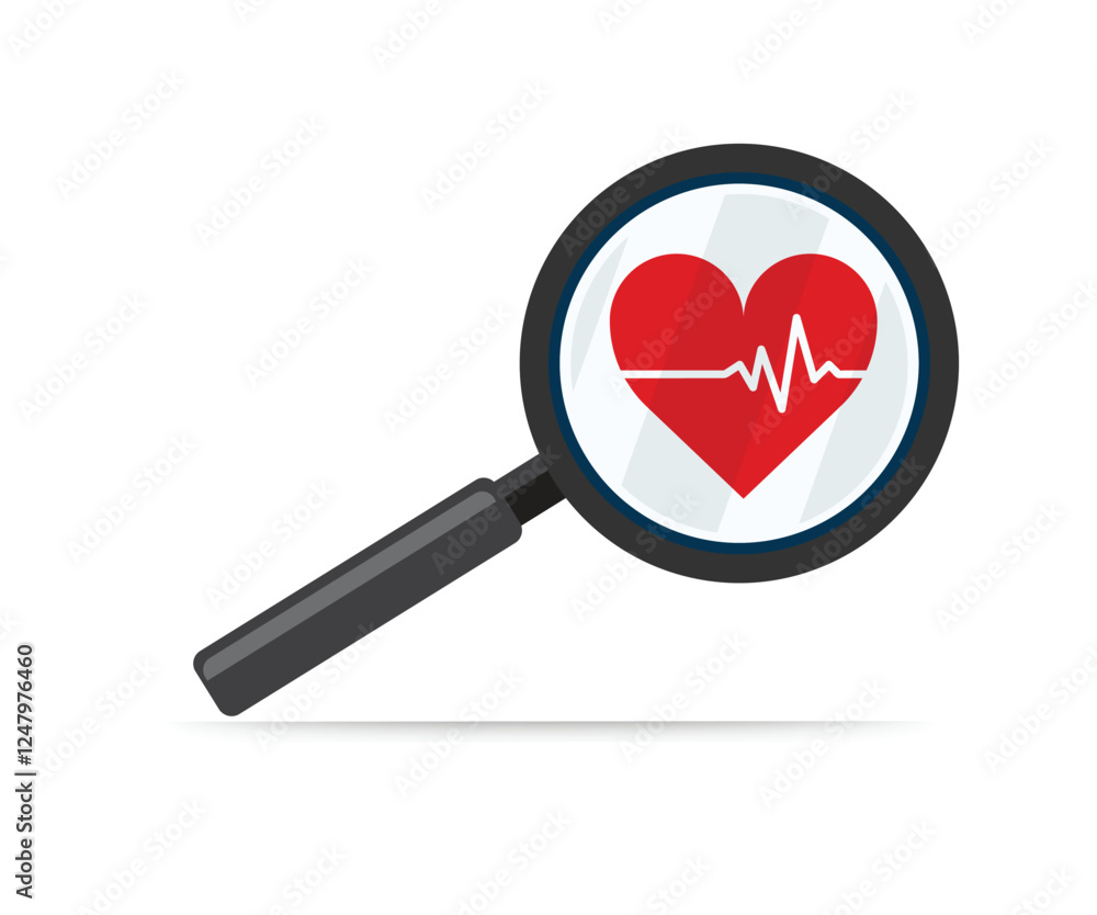 Heart health care icon stock illustration Heart health care icon stock illustration