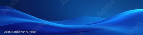 Deep blue gradient, clean lines, abstract shapes , illustration, vibe, digital