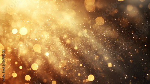 Gold explode sun light ray glow vector effect. Star burst flare with sparkle and glitter set. Abstract bright energy explosion on black background. Realistic starlight design with golden neon halo