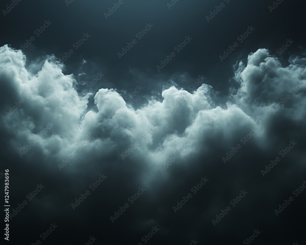 Fototapeta premium Dramatic storm clouds night sky