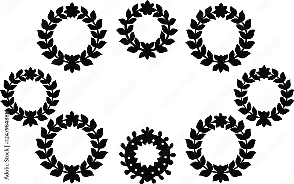 laurel wreath set laurel wreath set