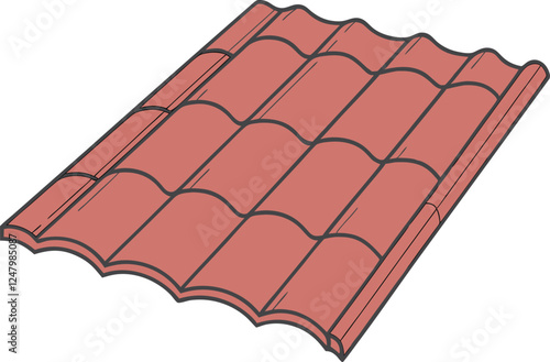 red tile roof