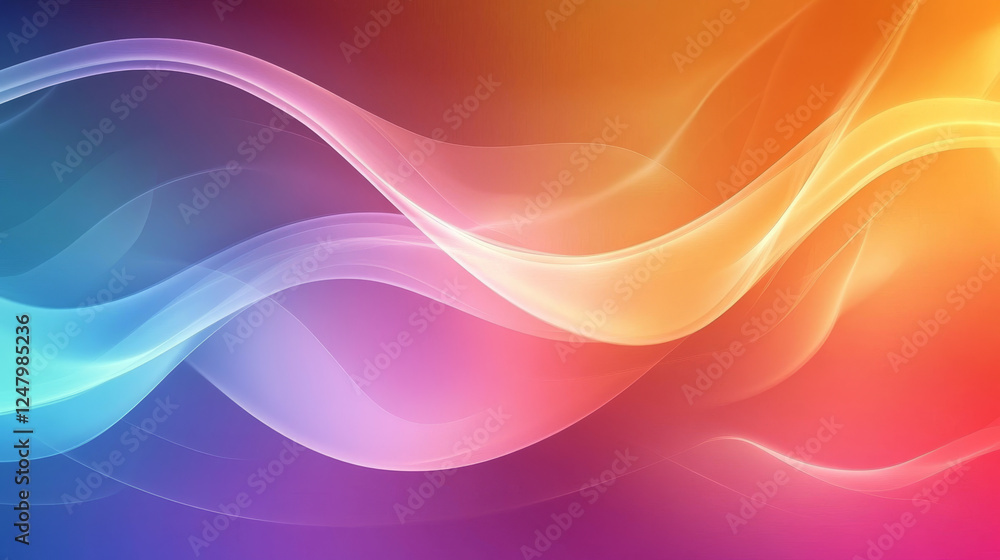Obraz premium Abstract vector colorful background with transparent smoke