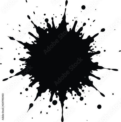 black ink blot
