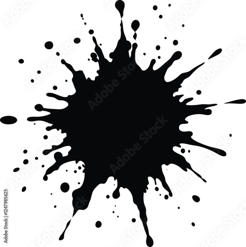 black ink blot