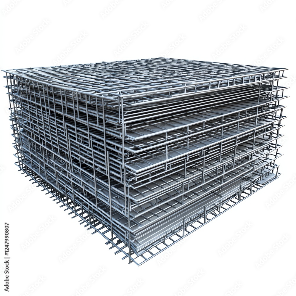 Steel reinforcement bars stacked neatly for construction projects. Steel reinforcement bars stacked neatly for construction projects.
