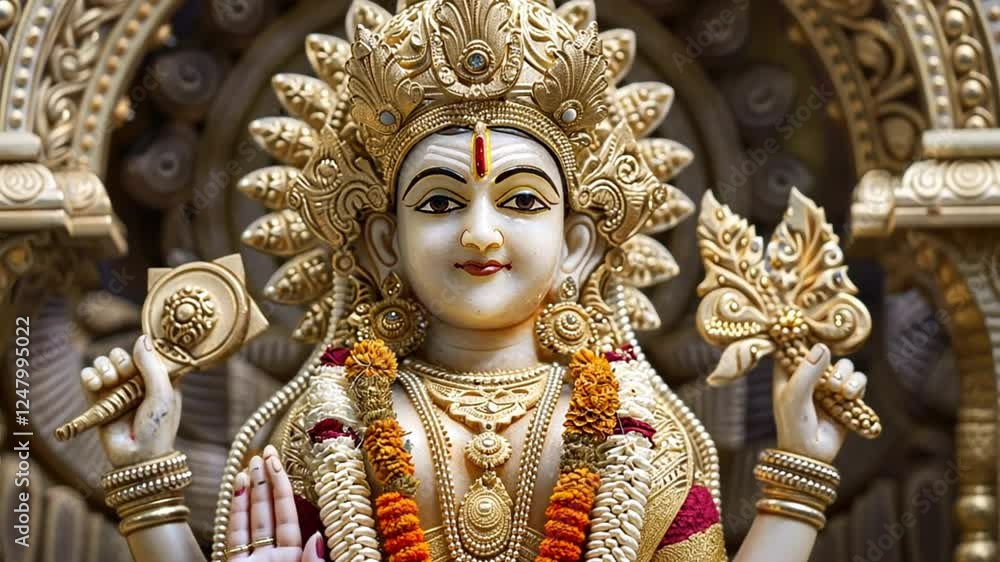 Magnificent Marble Statue of Lord Shree Swaminarayan Magnificent Marble Statue of Lord Shree Swaminarayan