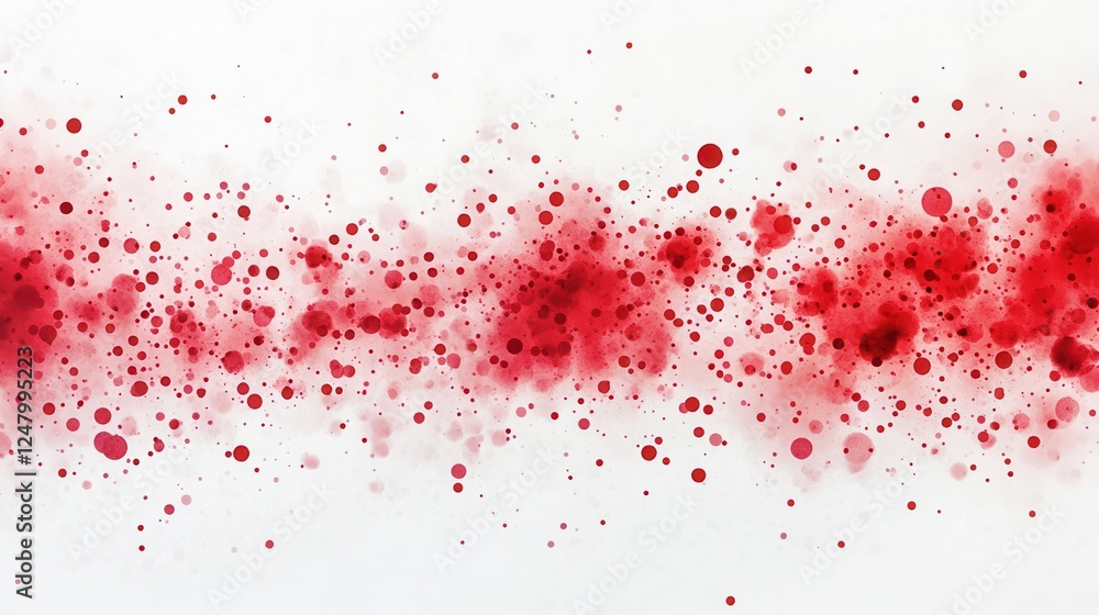 Monochrome Red Dots on White Canvas, vibrant red dots scattered across a bright white background, creating a striking visual contrast Monochrome Red Dots on White Canvas, vibrant red dots scattered across a bright white background, creating a striking visual contrast