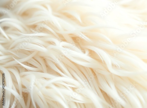 an image of a close up of a white fur texture, a close up of a white fur with a black eye photo