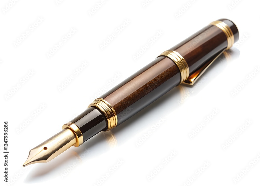 calligraphy pen isolated on a white background calligraphy pen isolated on a white background