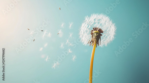 Dandelion Wishes on Teal: A...