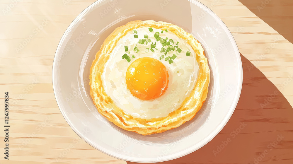 3d pan with frying egg. Cooking breakfast vector. Realistic skillet with hot omelette top view design. Delicious homemade omelet prepare process with detailed texture for cafe menu illustration 3d pan with frying egg. Cooking breakfast vector. Realistic skillet with hot omelette top view design. Delicious homemade omelet prepare process with detailed texture for cafe menu illustration