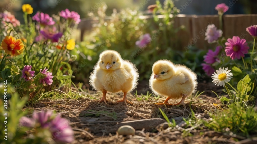 baby chicks with soft yellow feathers baby chicks with soft yellow feathers