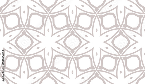 Line art decorative geometric ornament. Seamless pattern. Vector illustration for design