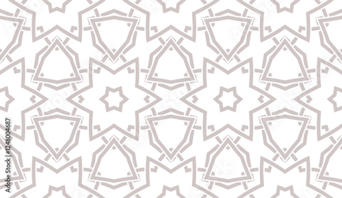 Modern seamless geometric ornament. Vector illustration. Line art design. For print, wallpaper, backgorund