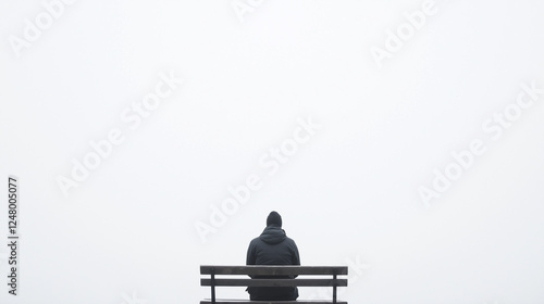 Solitude on a Foggy Bench: ...